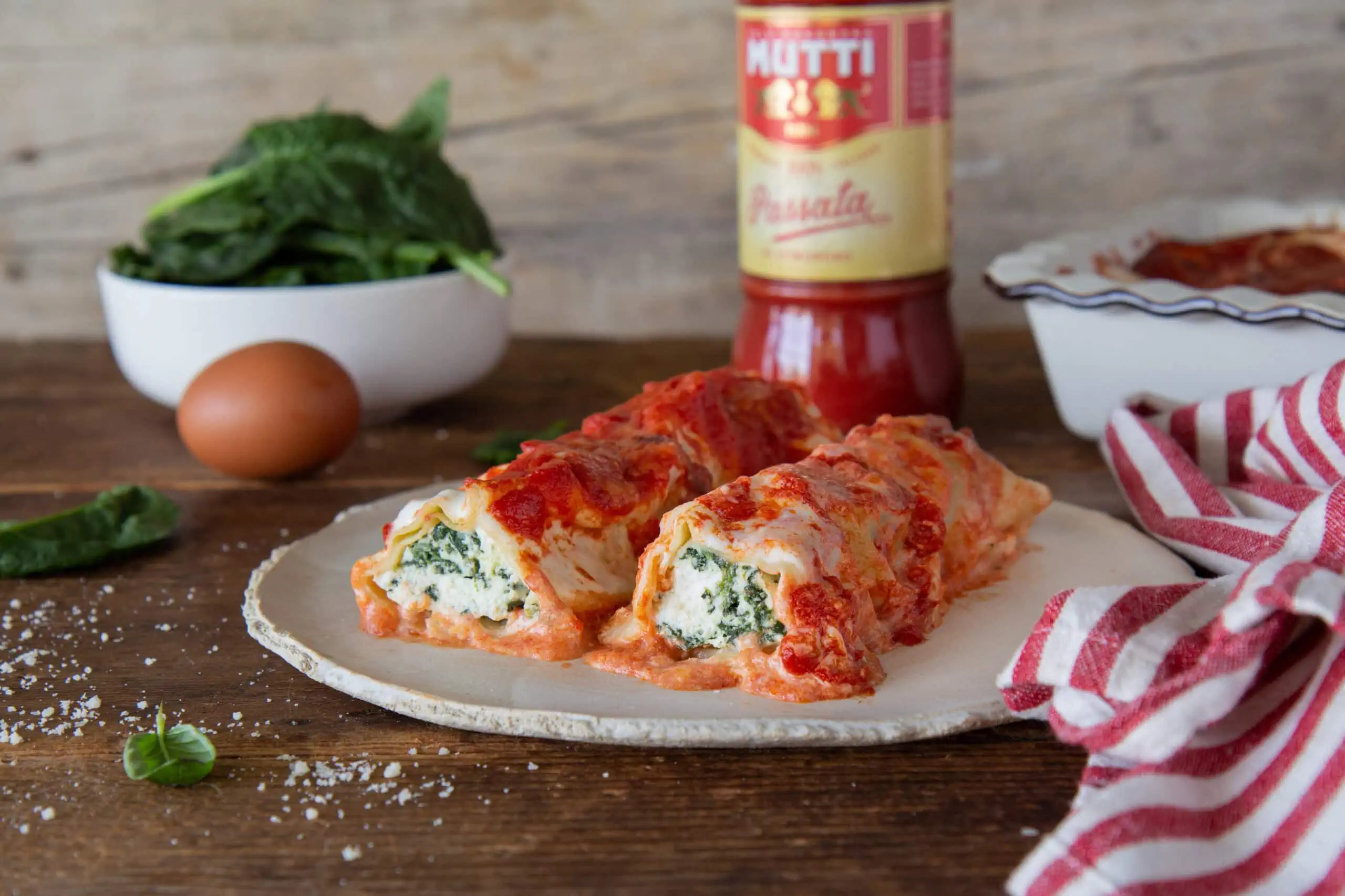 Spinach and Ricotta Cannelloni