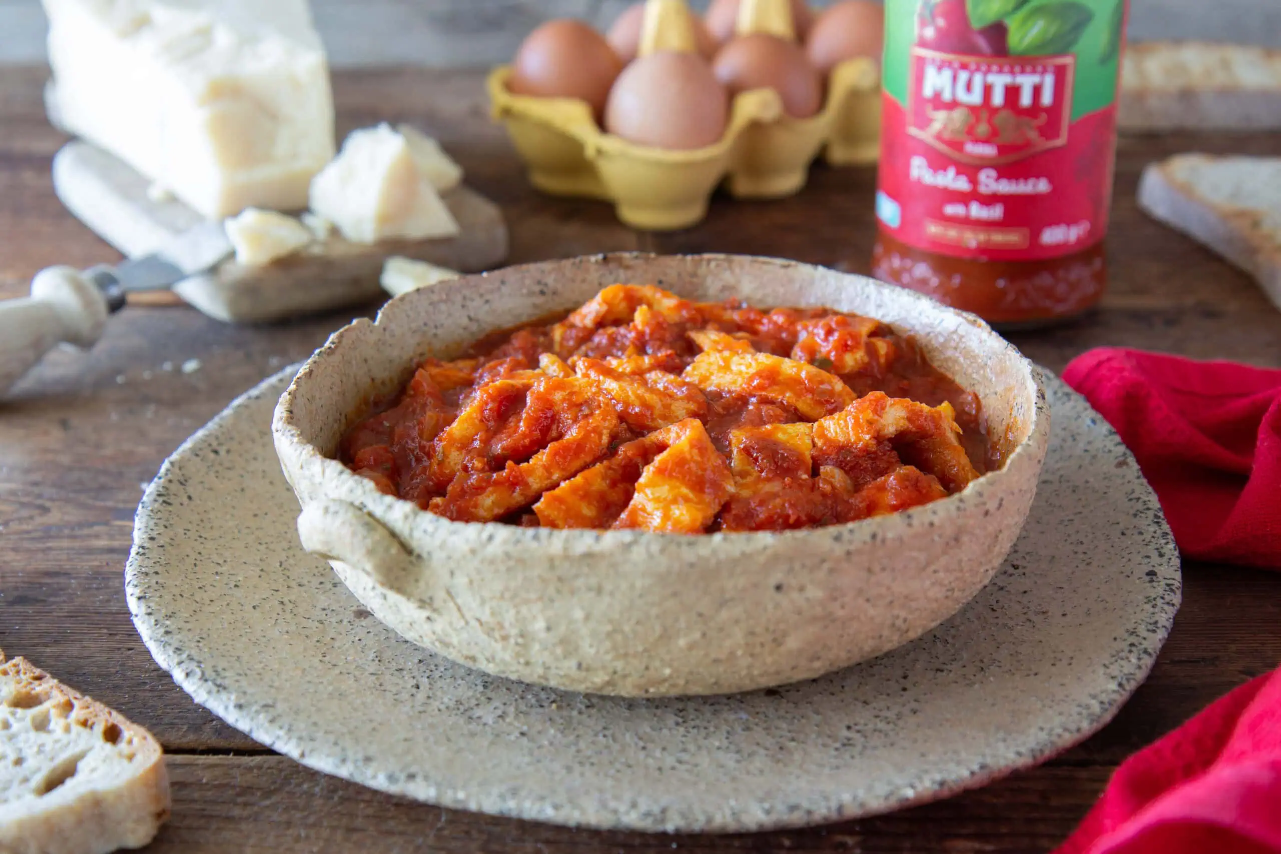 Tomato Sauce Frittata – Fake Tripe