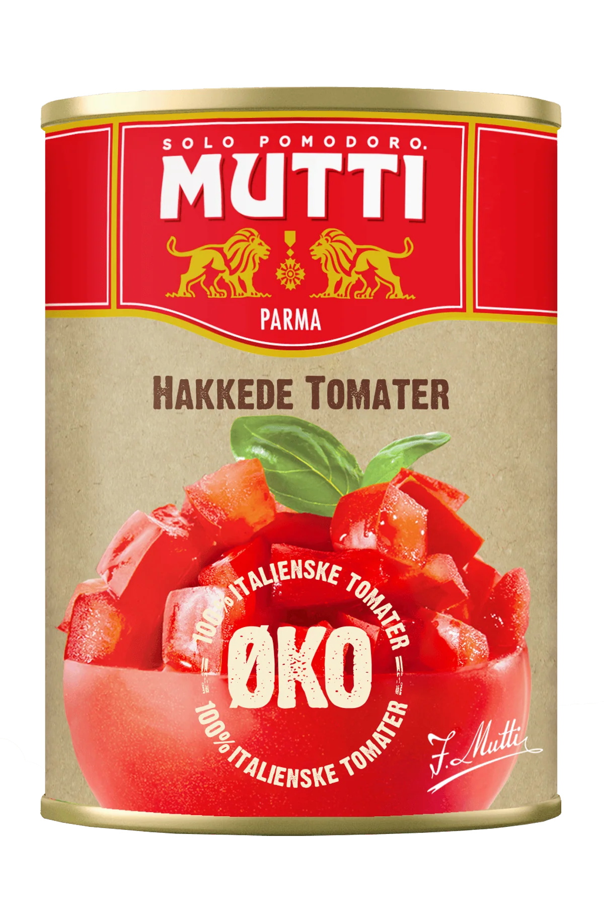 Økologiske hakkede tomater