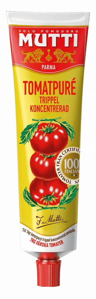 tredobbelt koncentreret tomatpuré