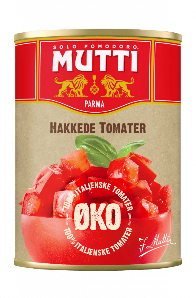 okologiske hakkede tomater