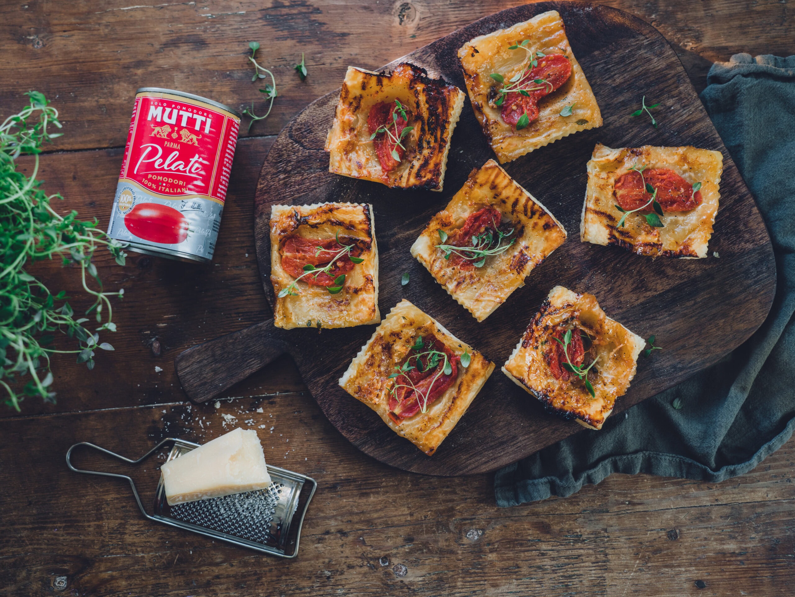 Upside down tomatsnack