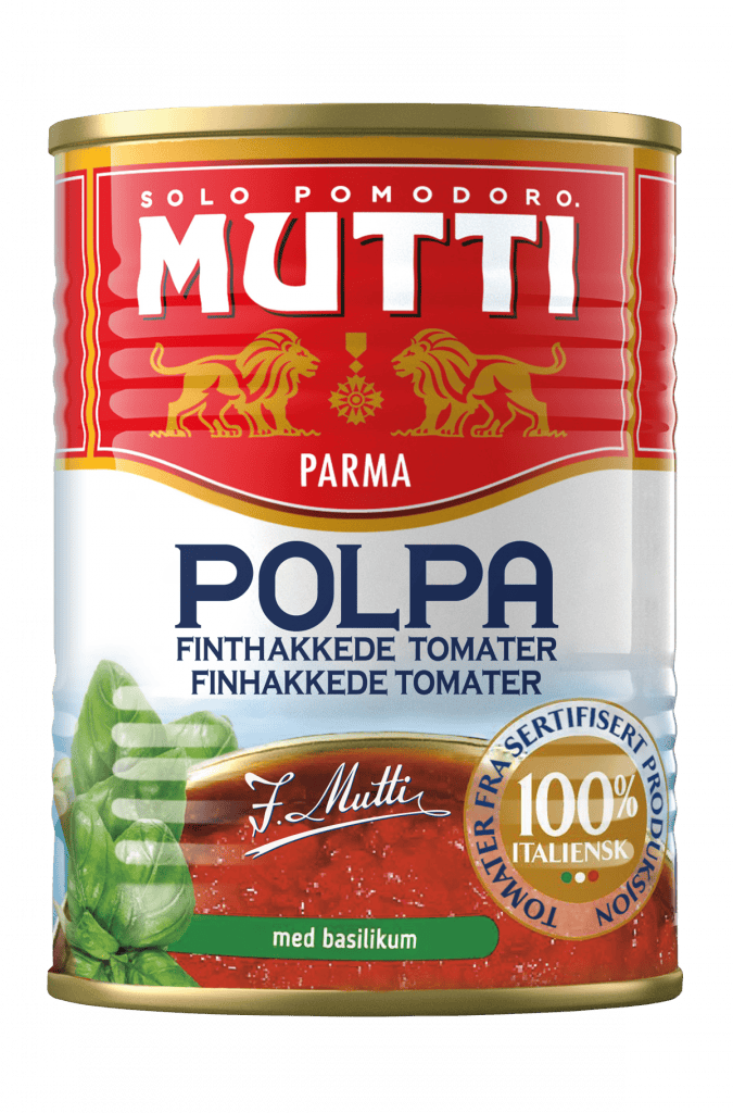 finhakkede tomater med basilikum 400g