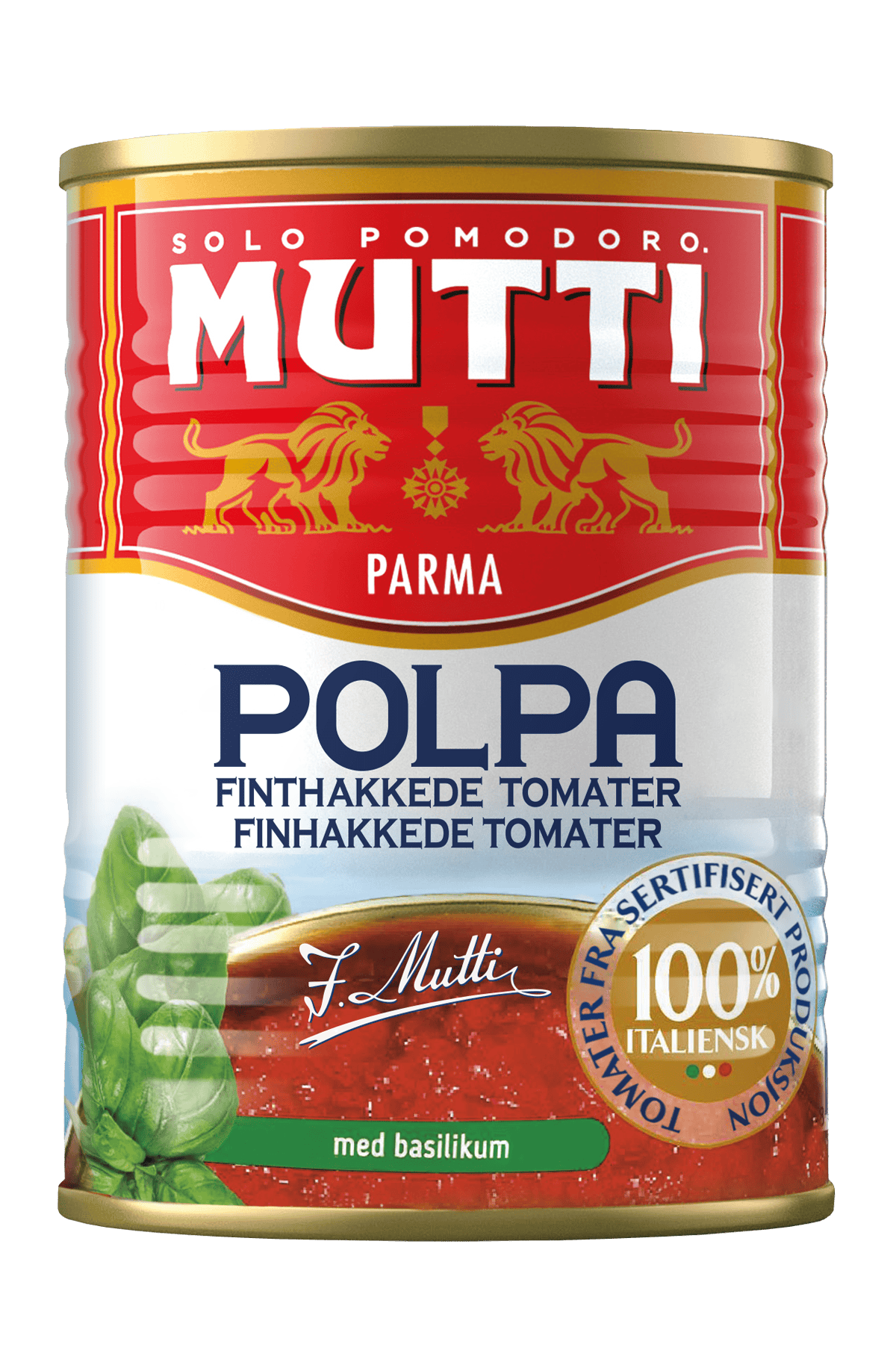 Knuste tomater med basilikum