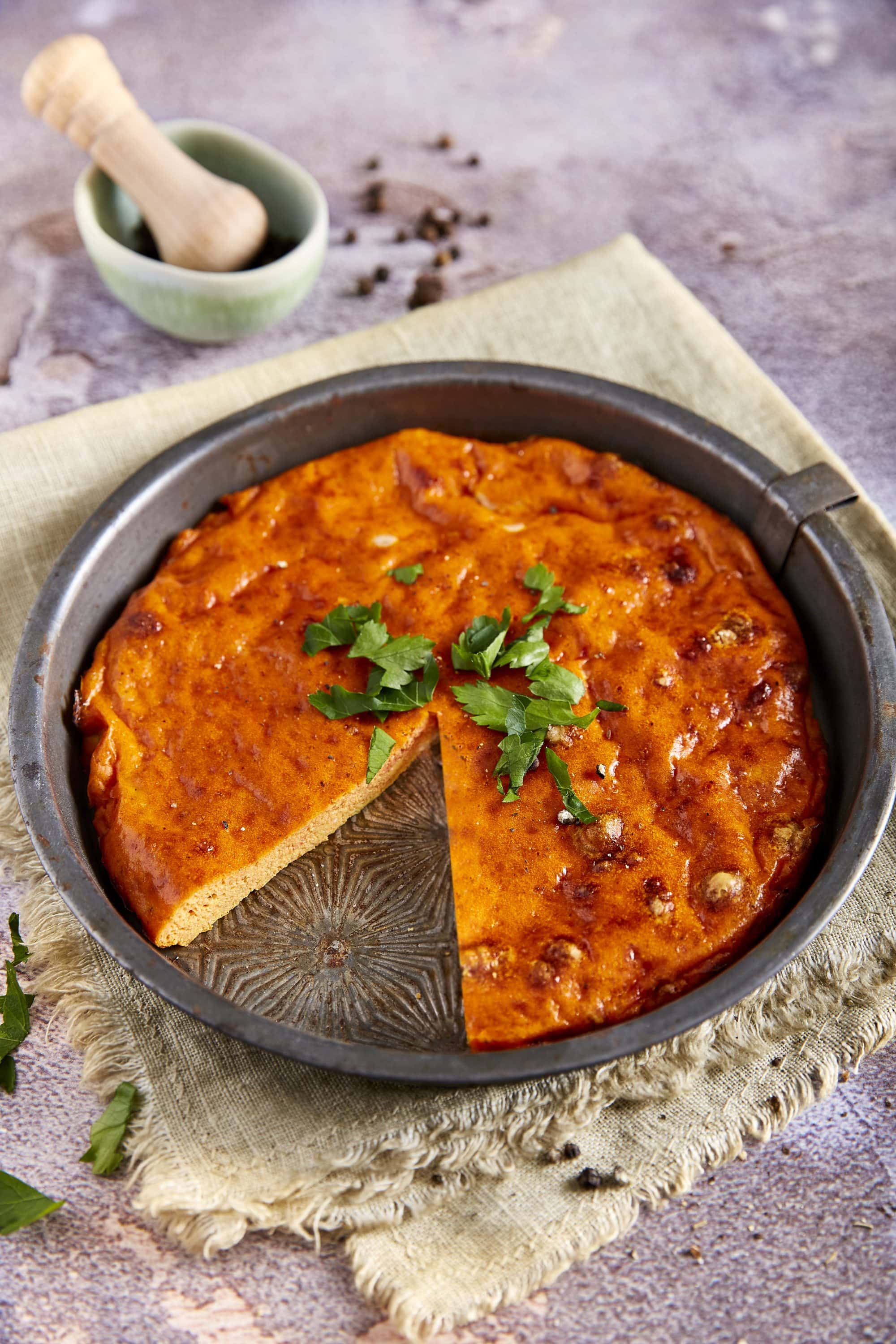 Lettvint frittata med tomatpuré