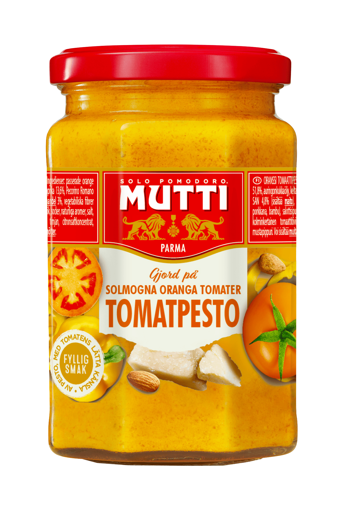 Orange pesto av tomater
