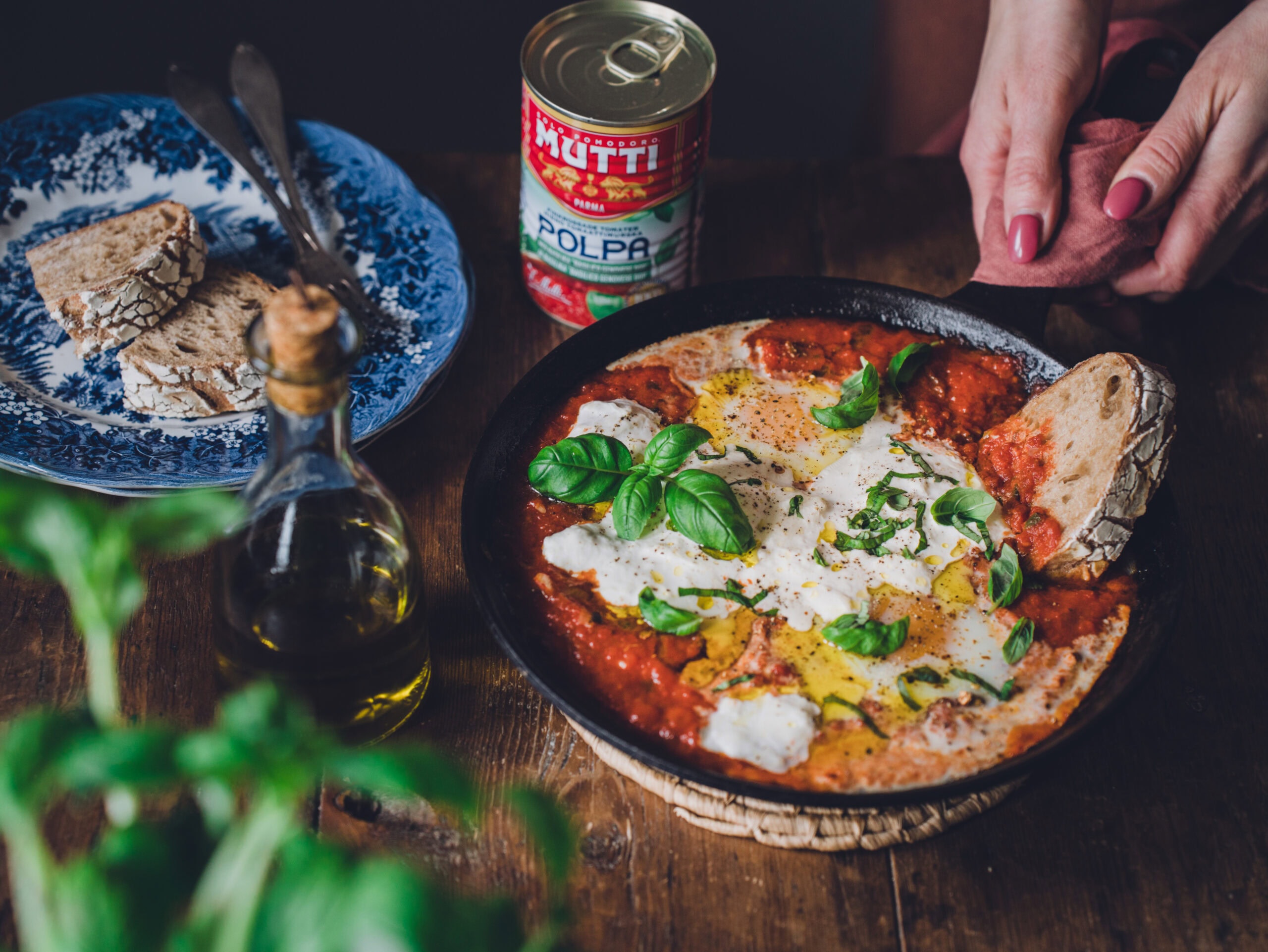 Italienska bakade ägg