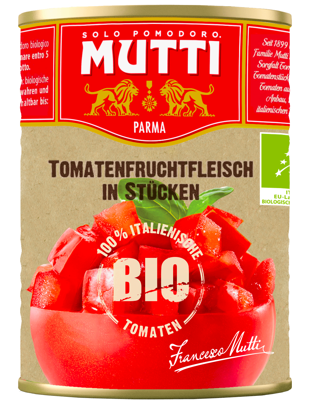 Bio-Tomaten in Stücken
