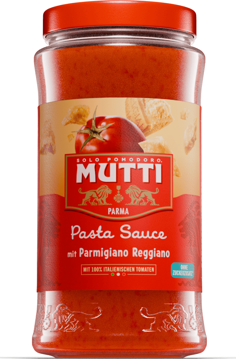 Pasta Sauce mit Rossoro Tomaten mit Parmigiano Reggiano
