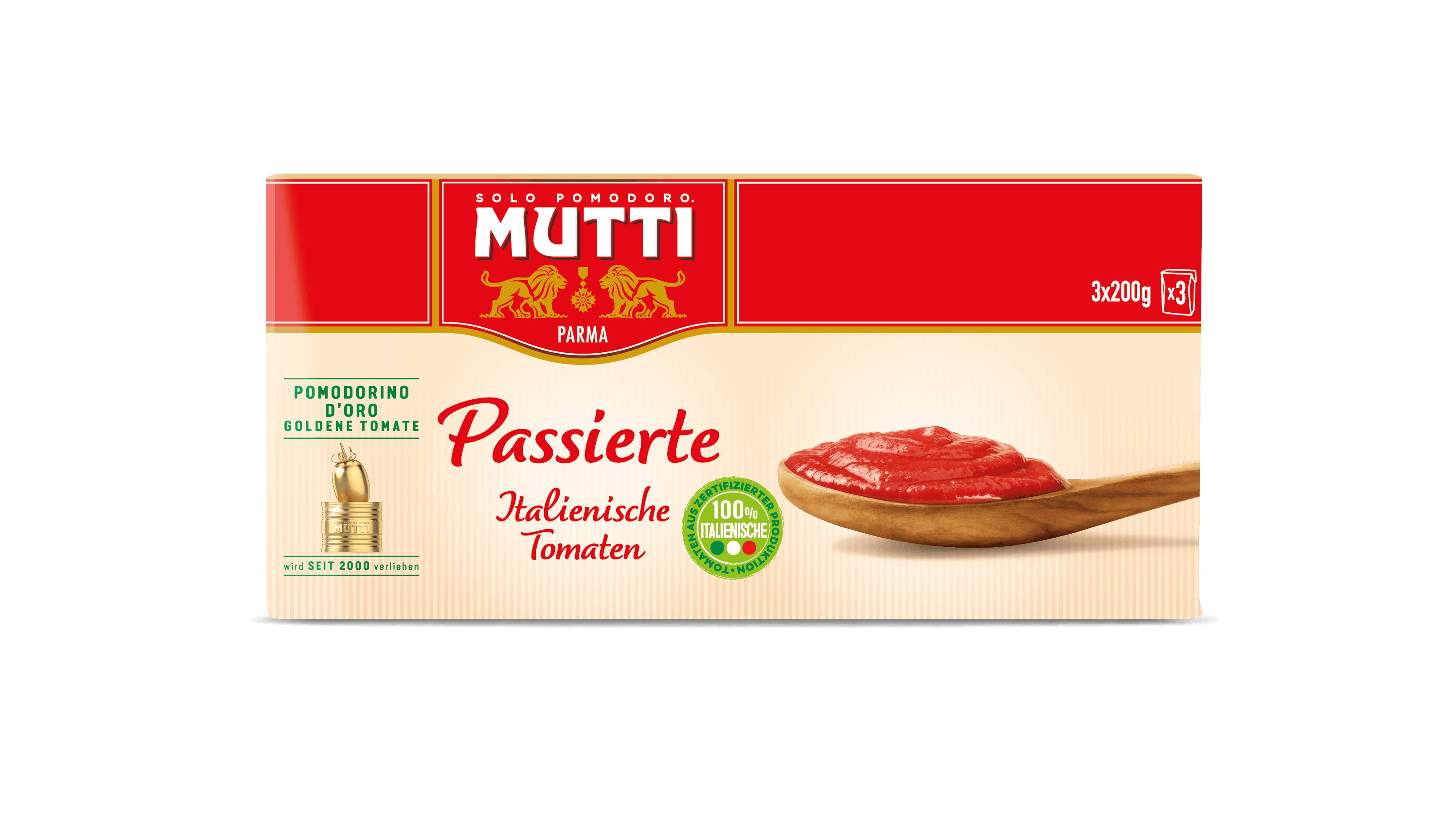 Passierte Tomaten in praktischer 3X 200g Tetra-Verpackung