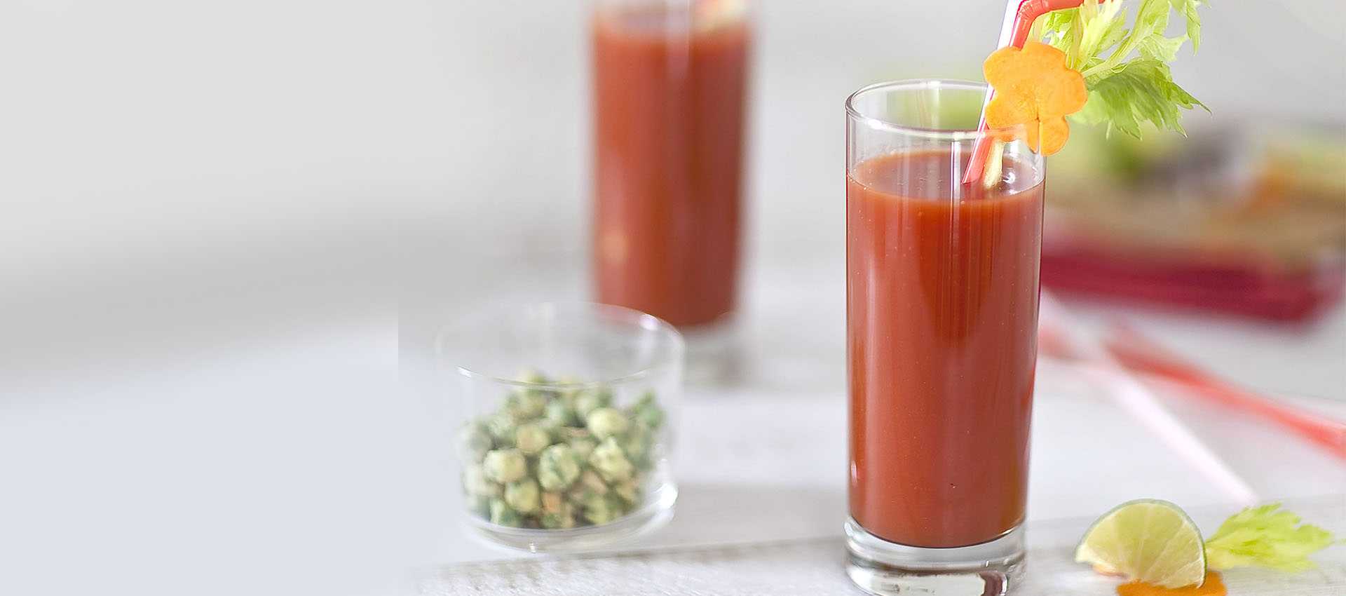 Cocktail de tomates façon Bloody Mary Cocktail de tomates façon Bloody Mary