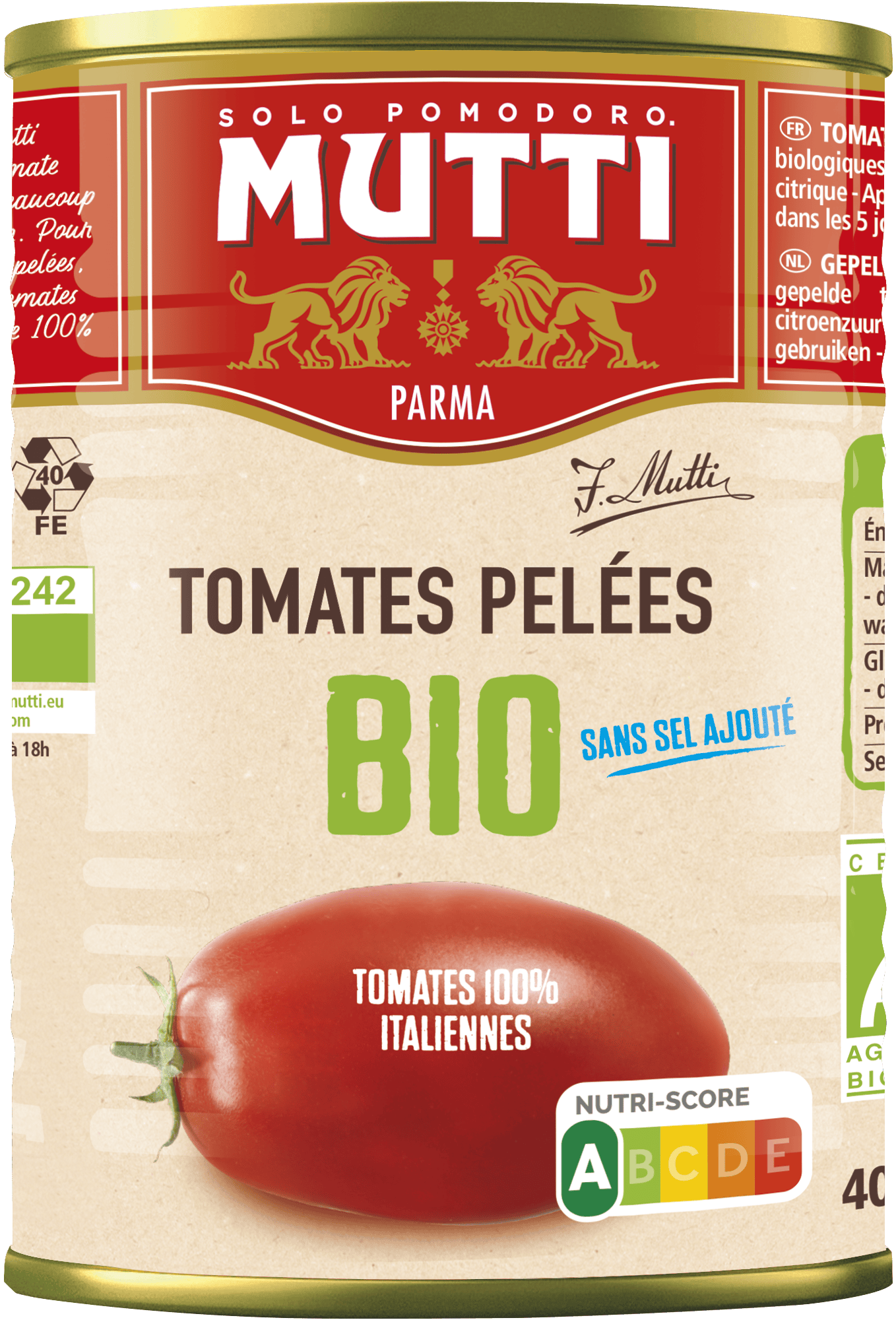 Tomates pelées bio