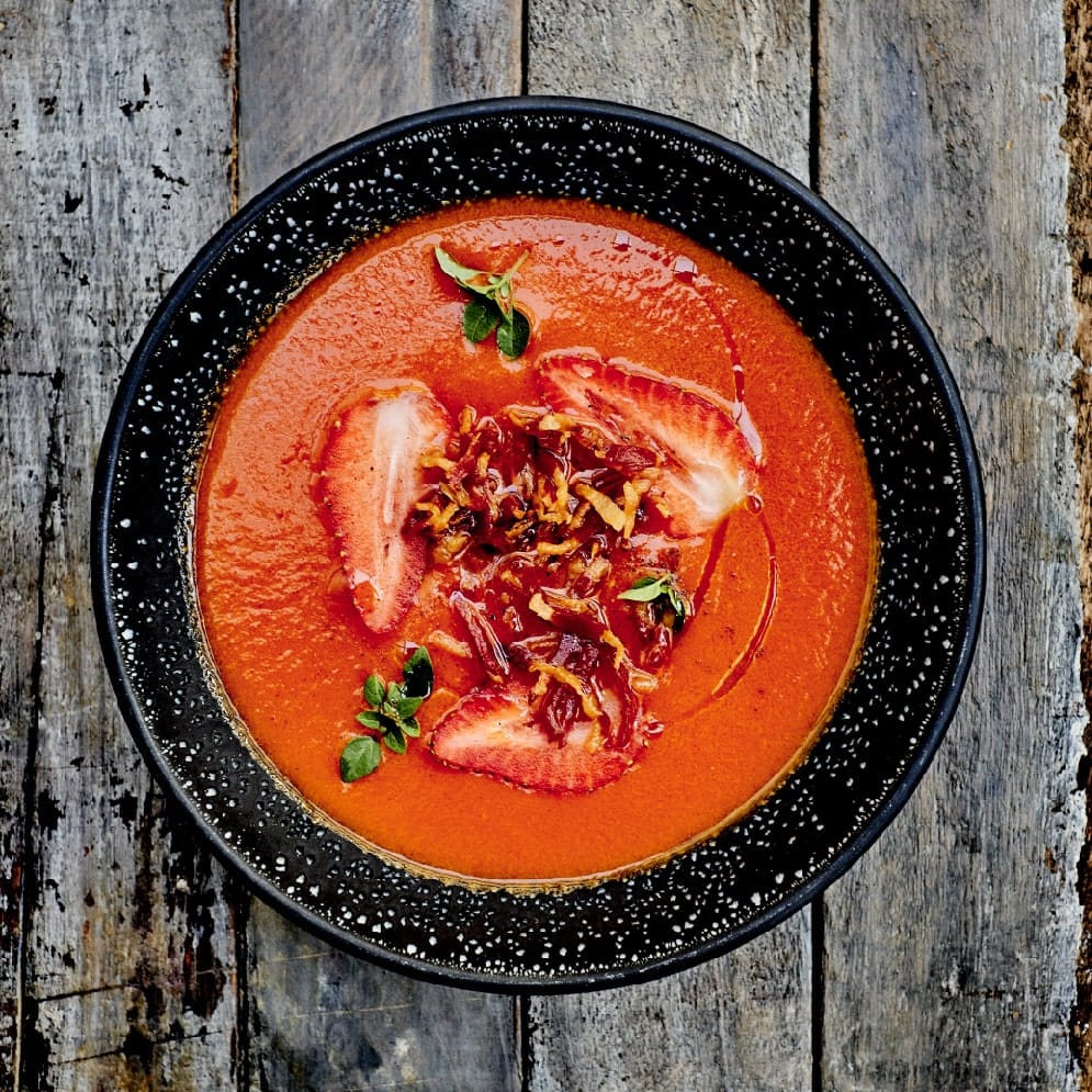 Soupe froide de tomates
