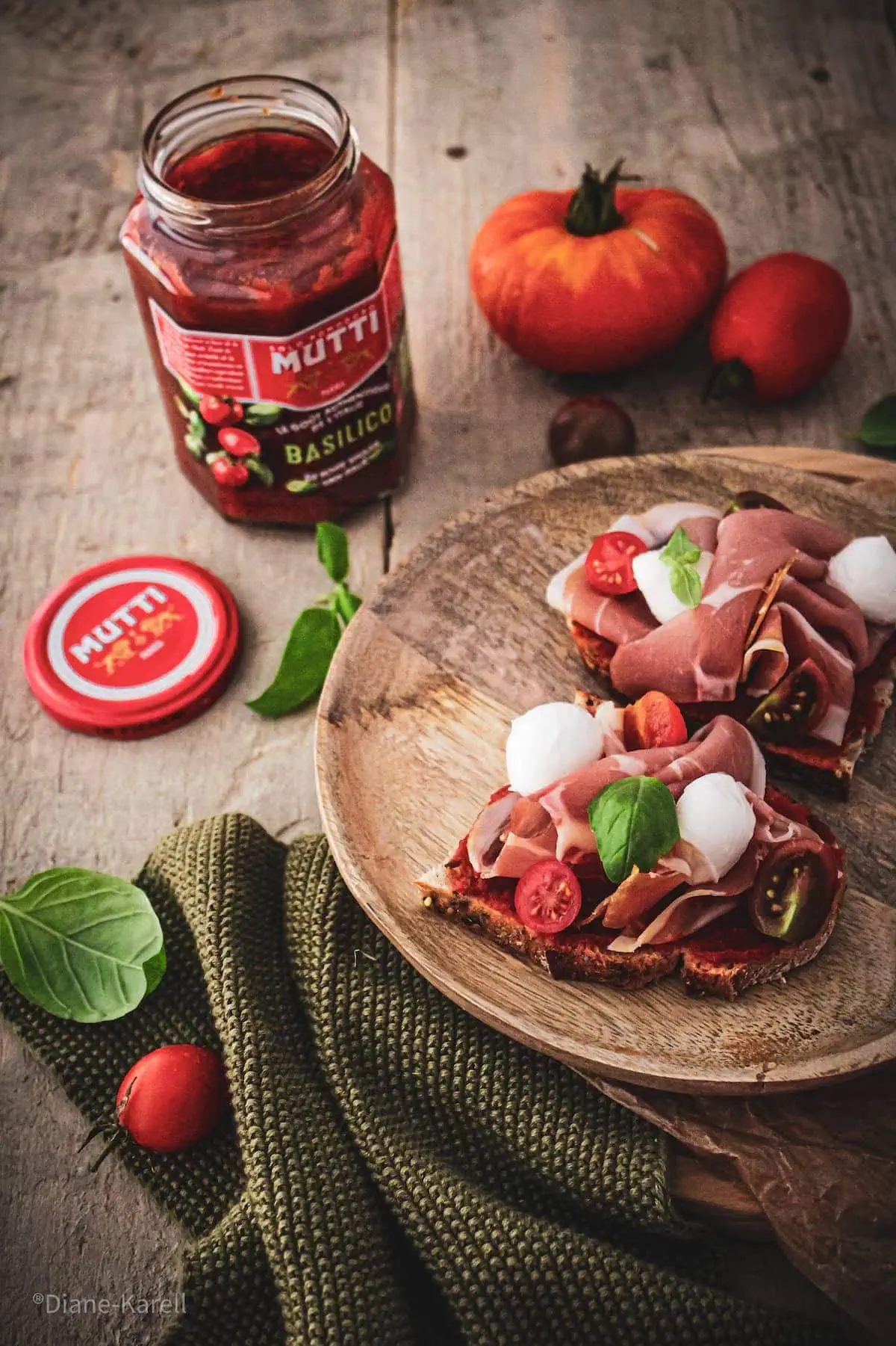 Bruschetta au jambon de Parme Bruschetta au jambon de Parme