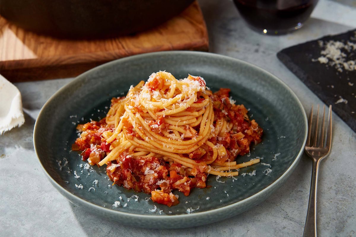 Spaghetti à la bolognaise végétale Spaghetti à la bolognaise végétale