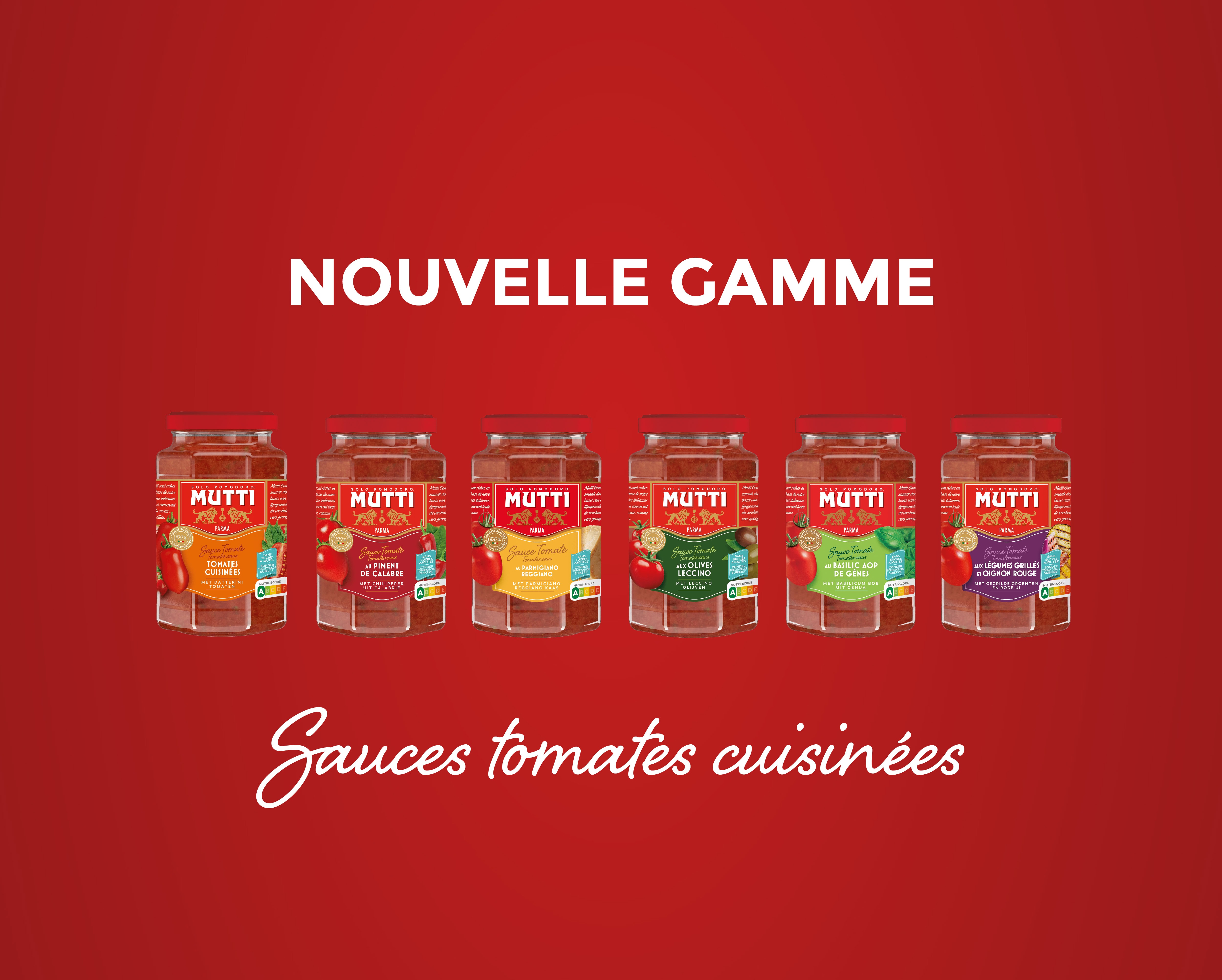 Nouveauté : Les sauce tomates cuisinées mutti sans sucres ajoutés