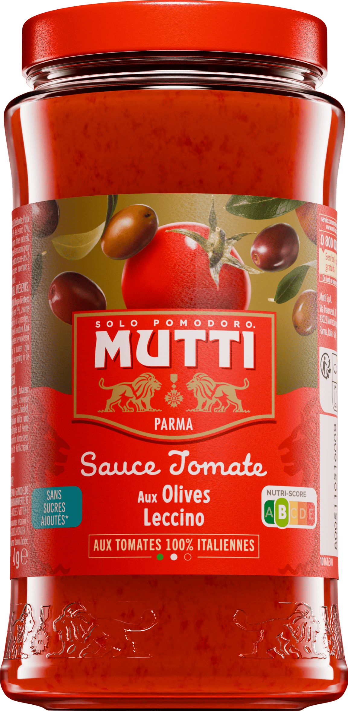 Sauce tomate aux Olives Leccino