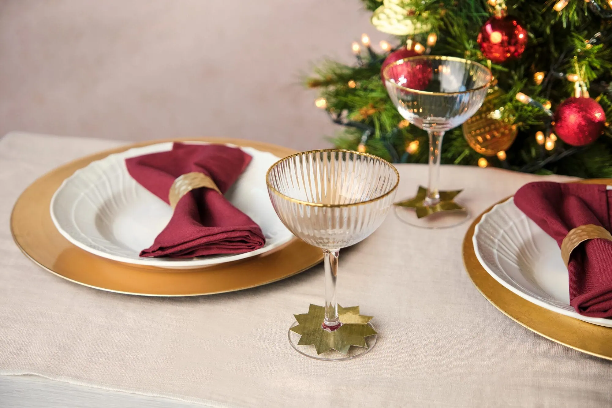 Marque-verres à faire soi-même pour la période des fêtes