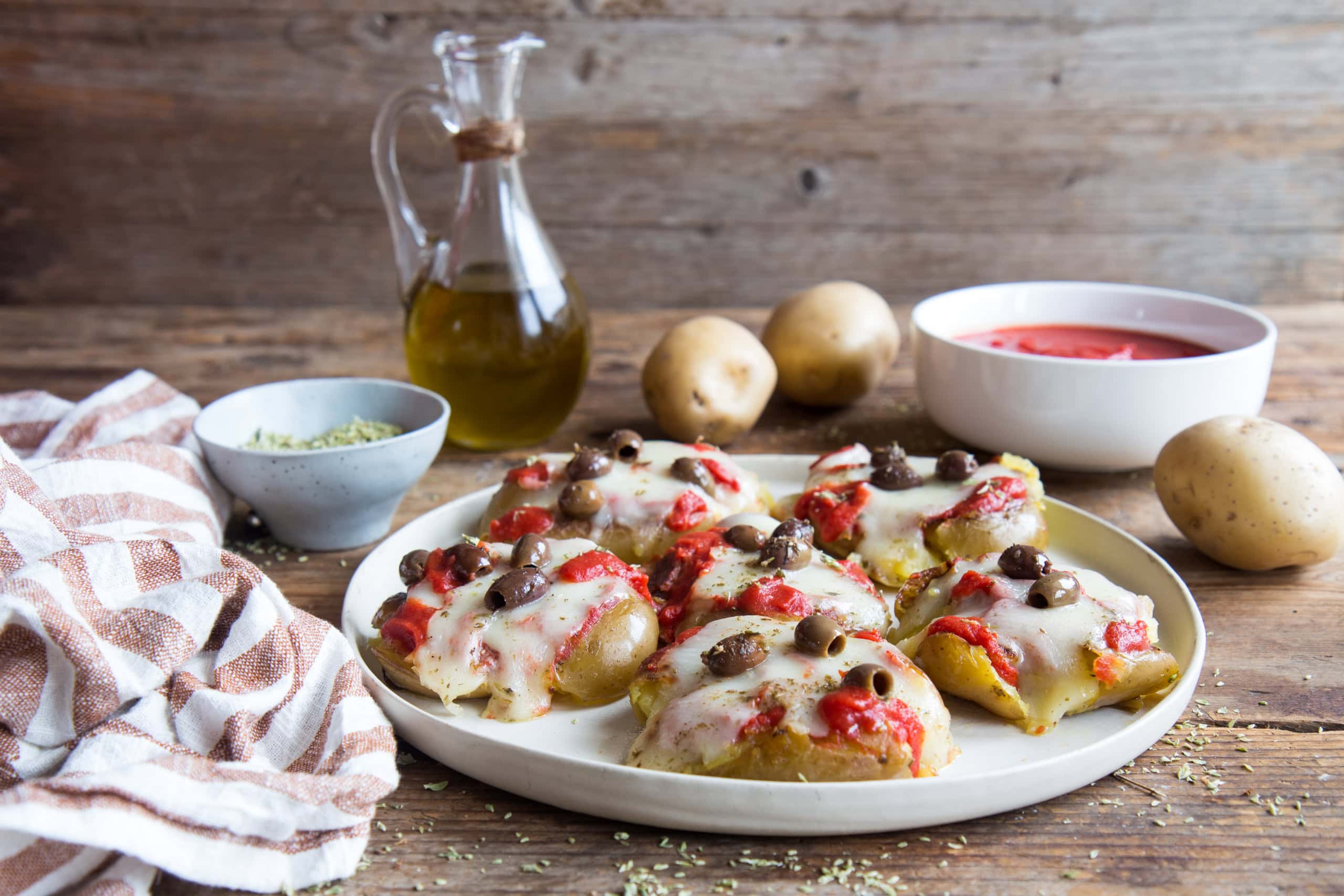 Smashed potatoes pizzas Smashed potatoes pizzas