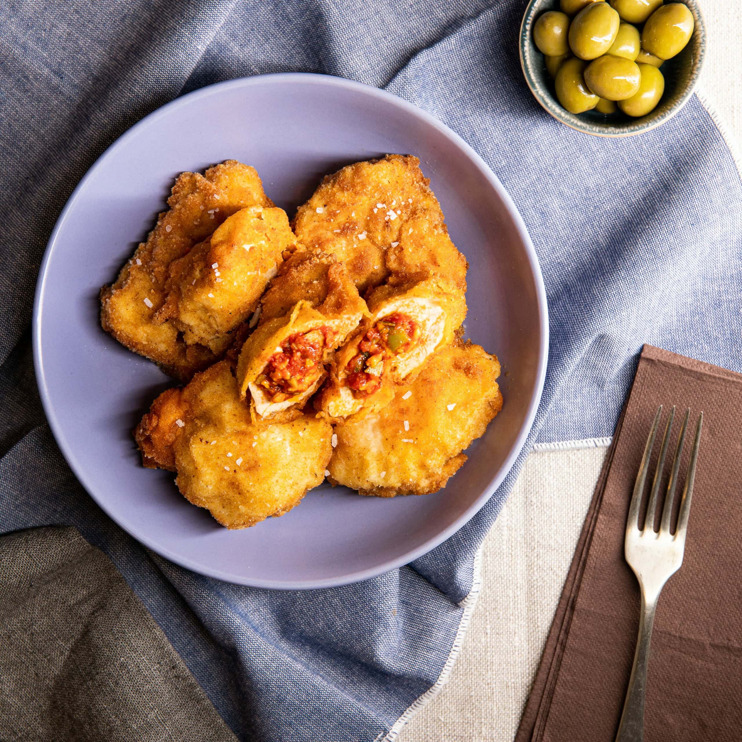 POULET FARCI À LA TOMATE