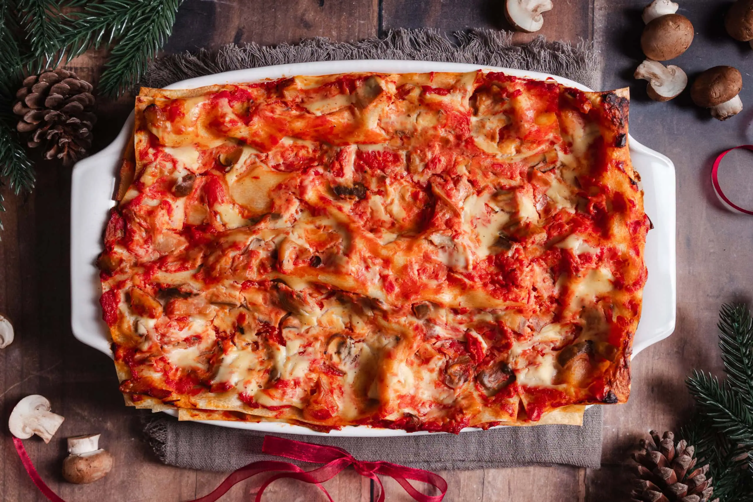 Lasagnes véganes à la sauce aux champignons