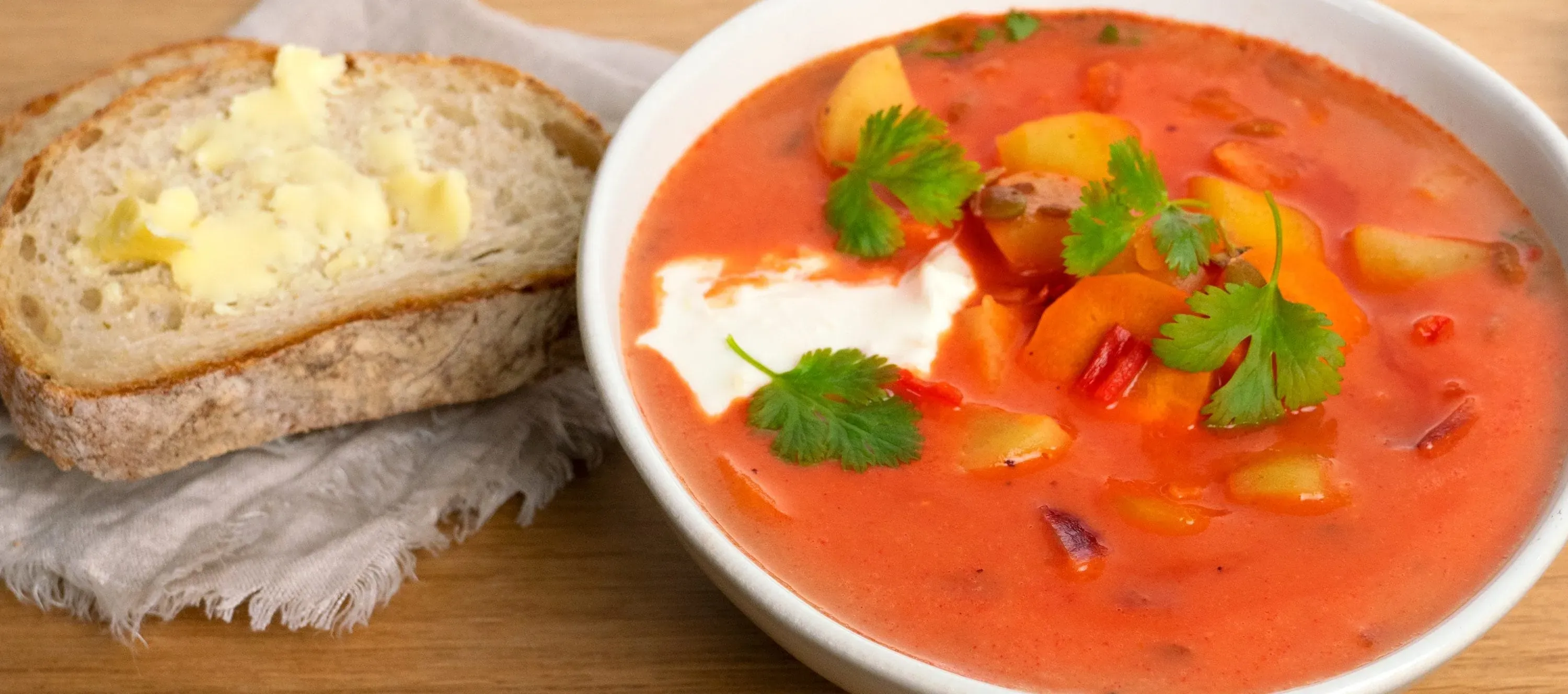 Indian tomato soup made with sieved tomatoes