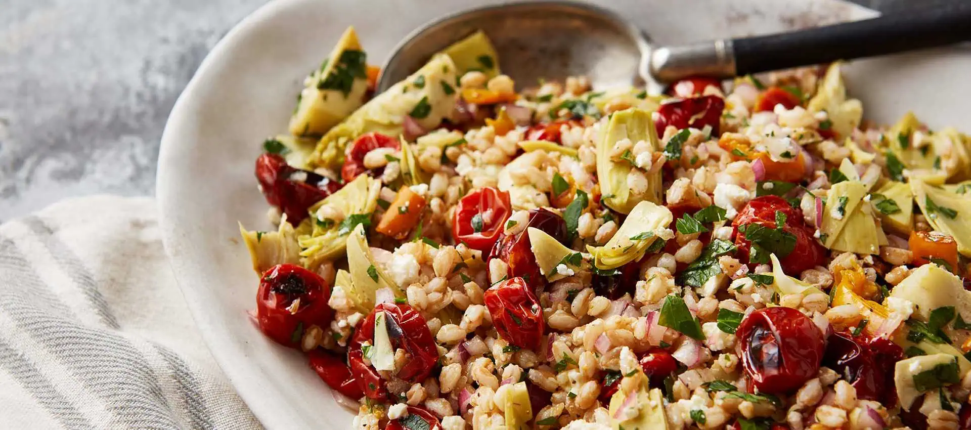 Mediterranean farro salad Mediterranean farro salad