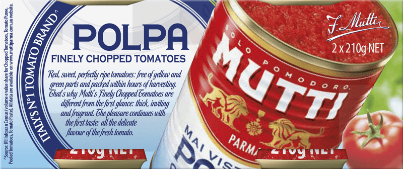 polpa finely chopped tomatoes