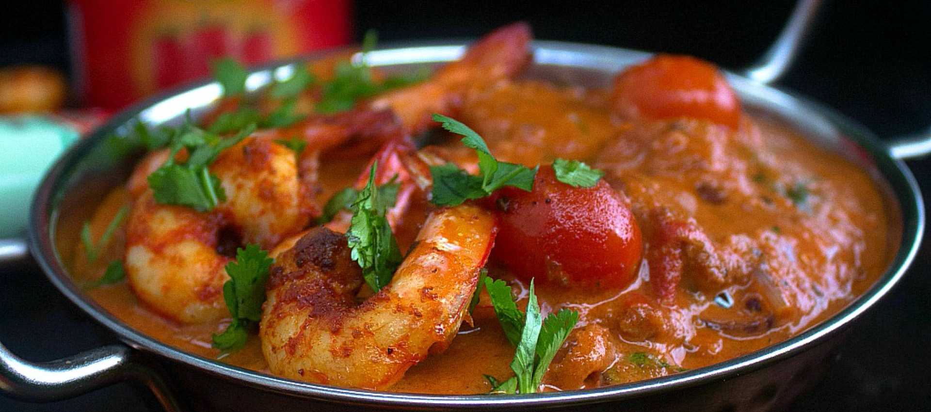 Prawn butter masala with baby Roma tomatoes Prawn butter masala with baby Roma tomatoes