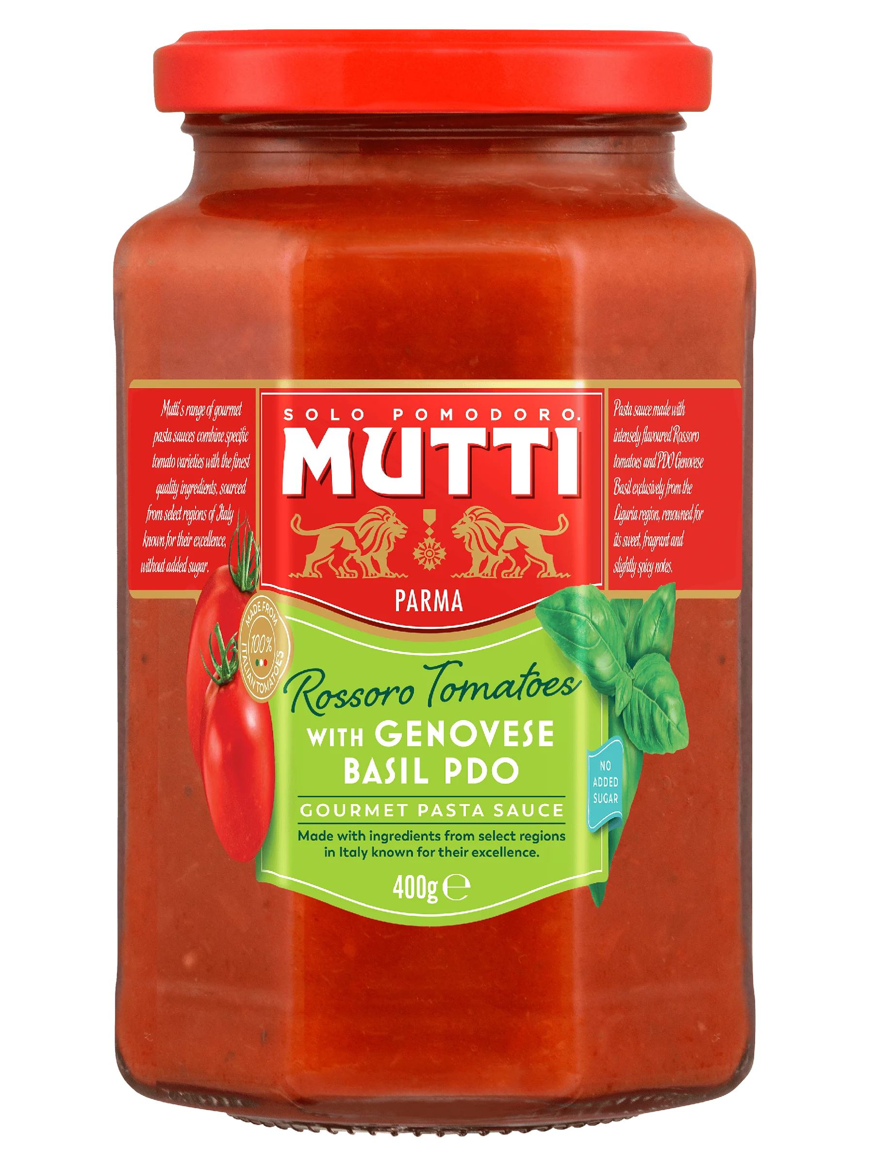 Rossoro Tomatoes and Genovese Basil
