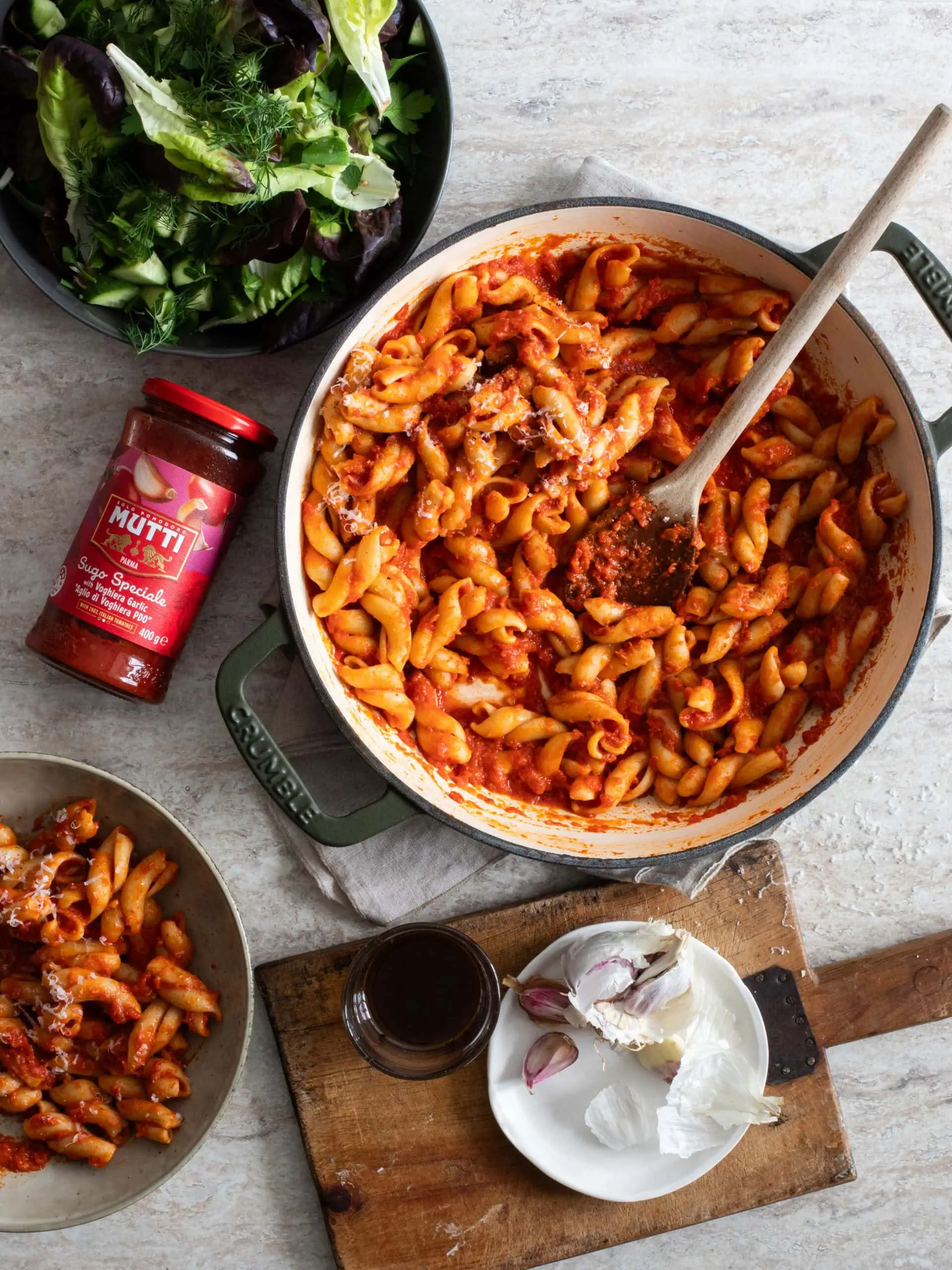 Garlic butter pasta