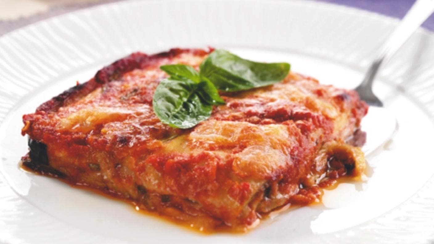 Vegetariánský lilek a la parmigiana
