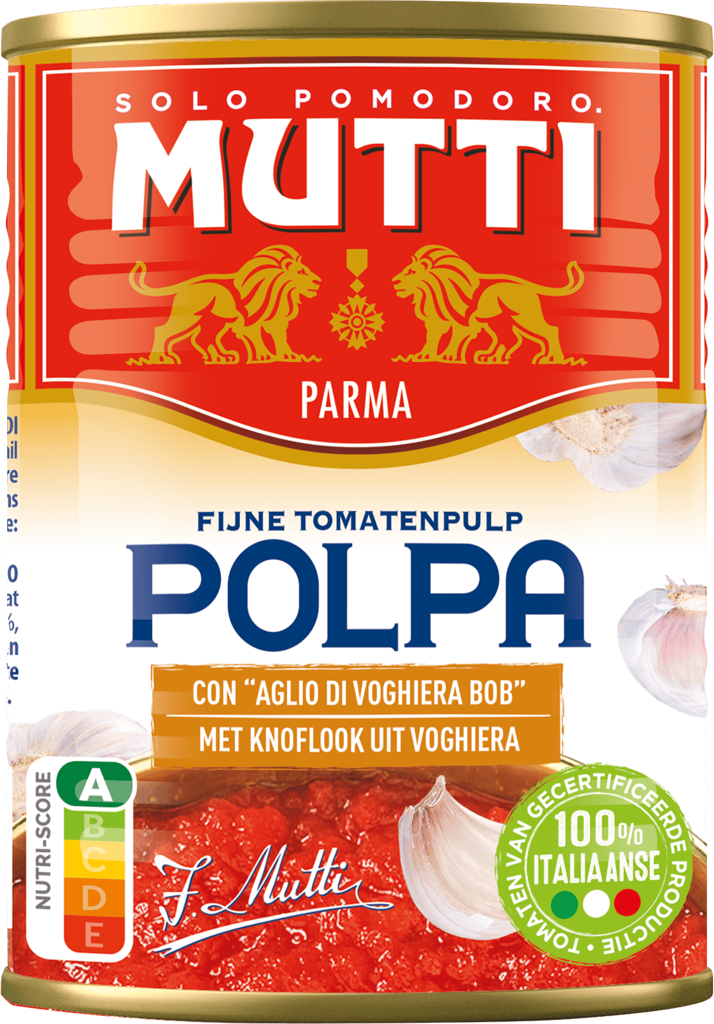 Polpa met knoflook