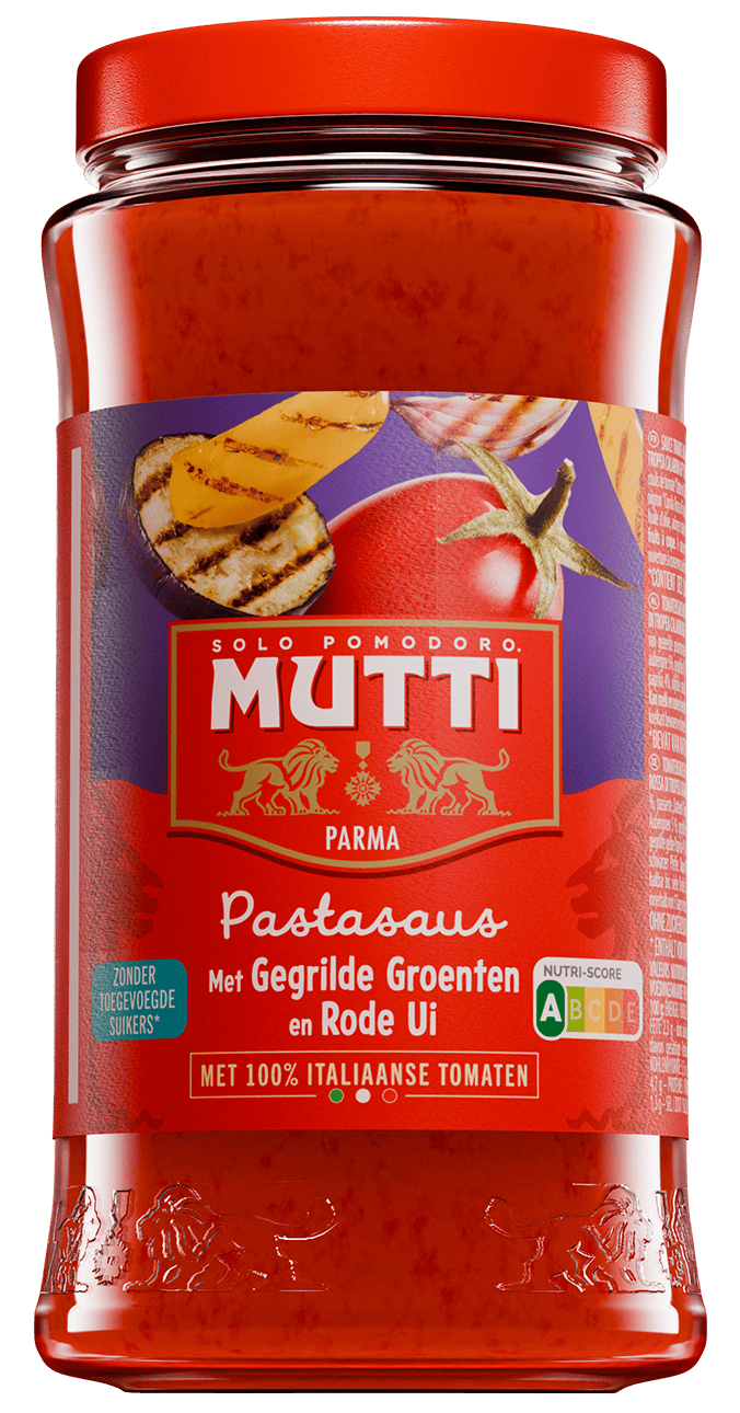 Pastasaus met Gegrilde Groenten en rode ui