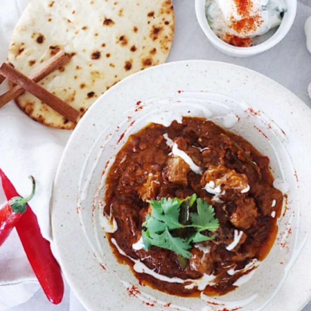 beef madras curry potato