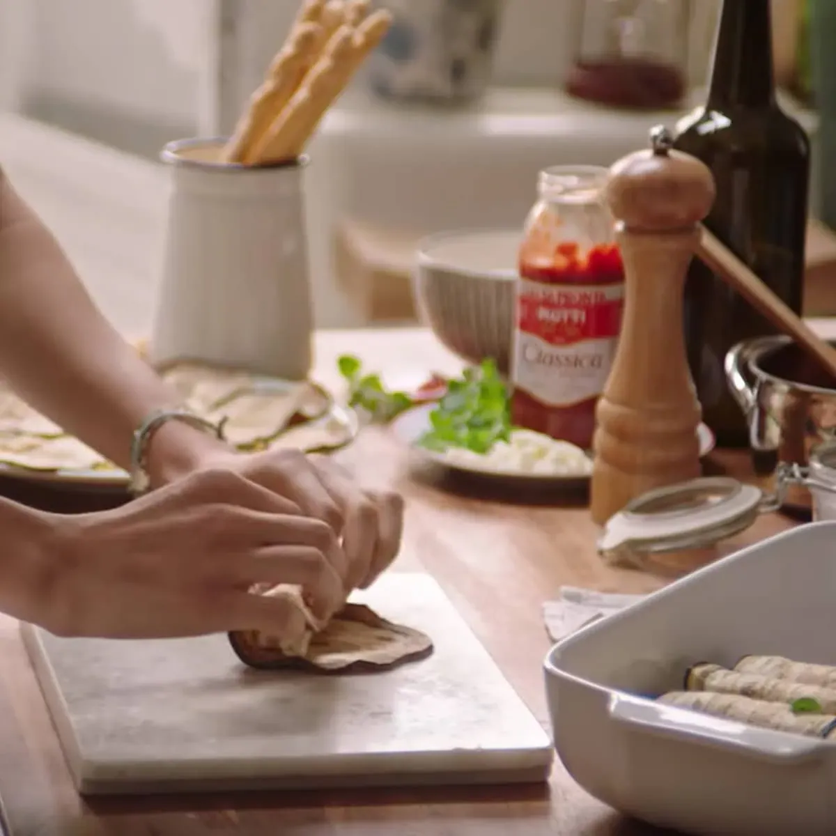 cooking with tomato sauce