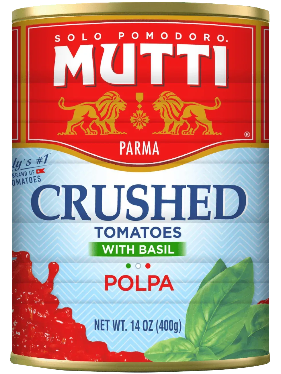Crushed tomatoes with basil