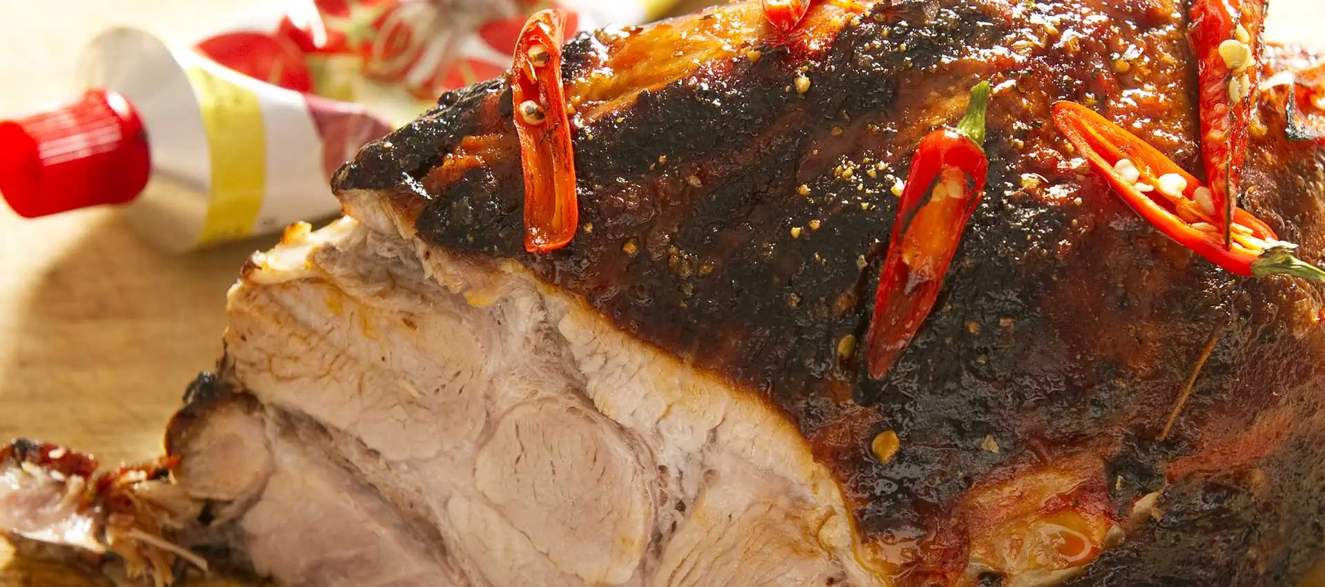 Oven Roasted Pork Loin with Tomato Honey and Chili