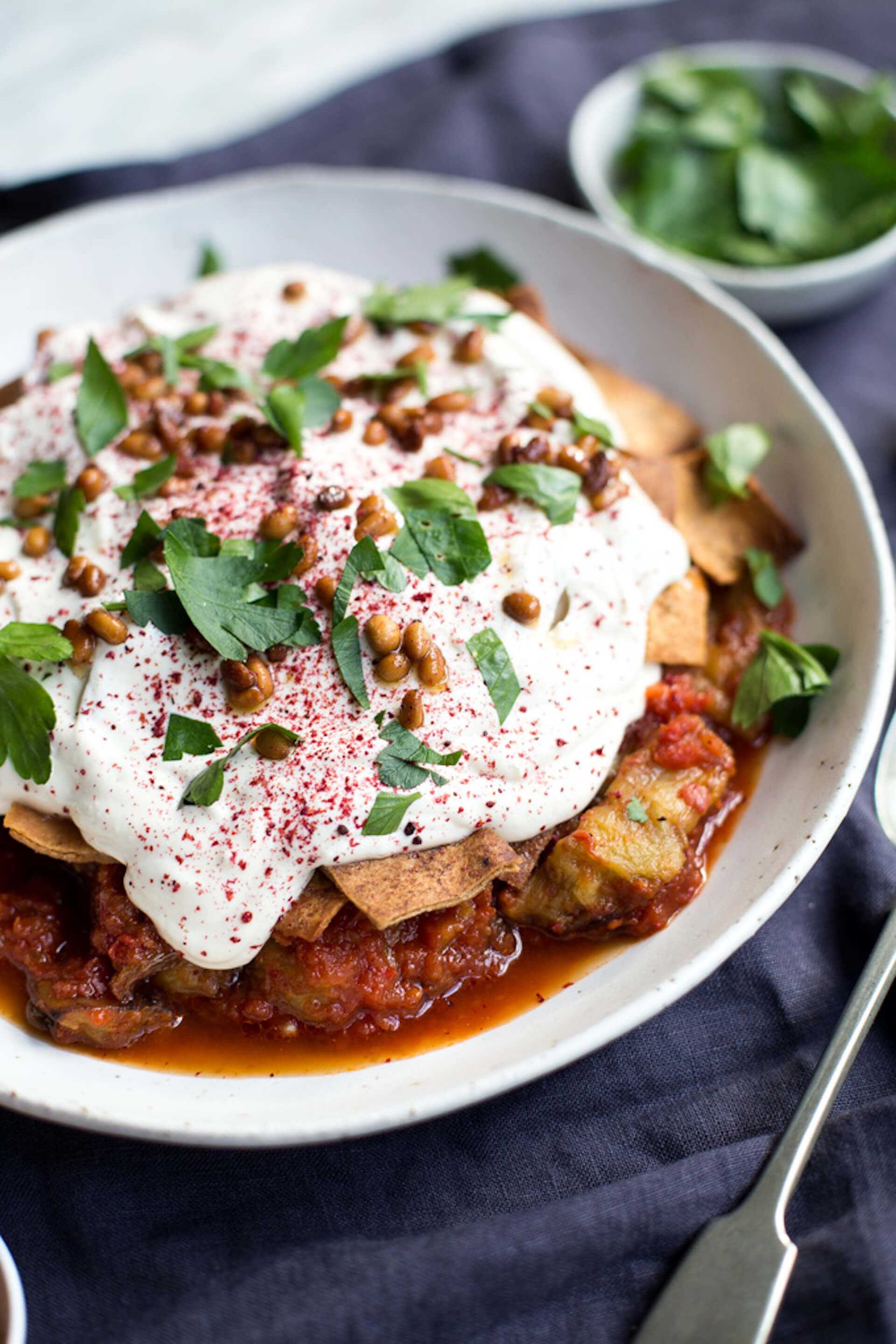 Eggplant Fatteh