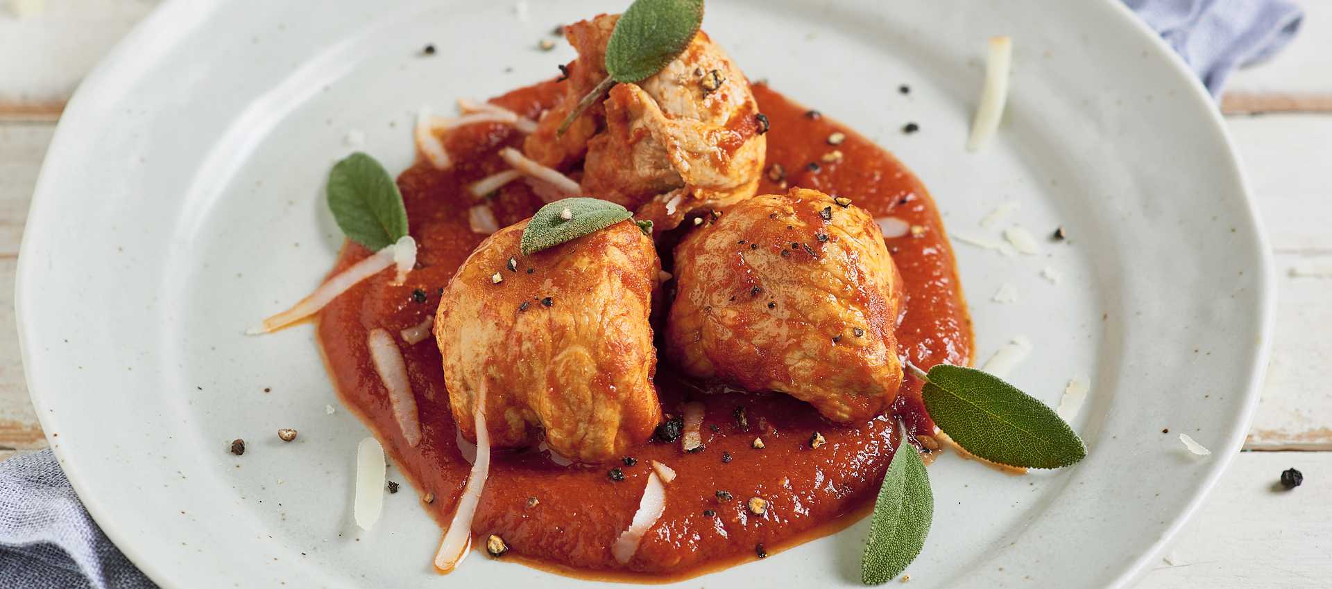 Involtini di maiale con pecorino e pancetta Involtini di maiale con pecorino e pancetta