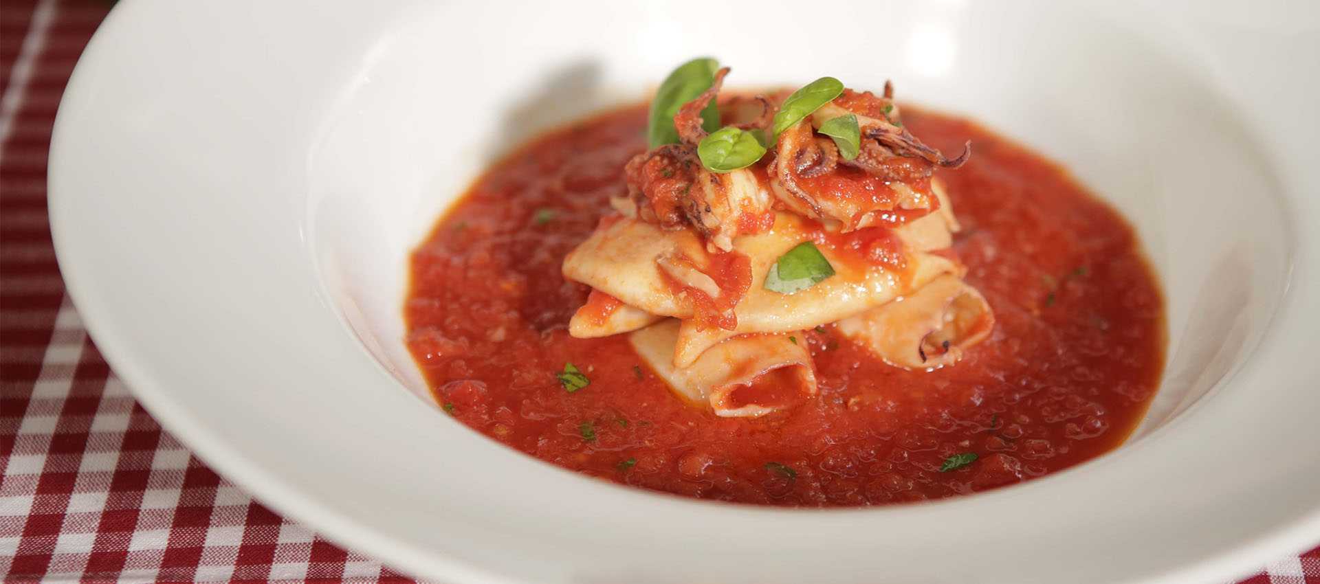 Ricetta dei Calamari con polpa di pomodoro