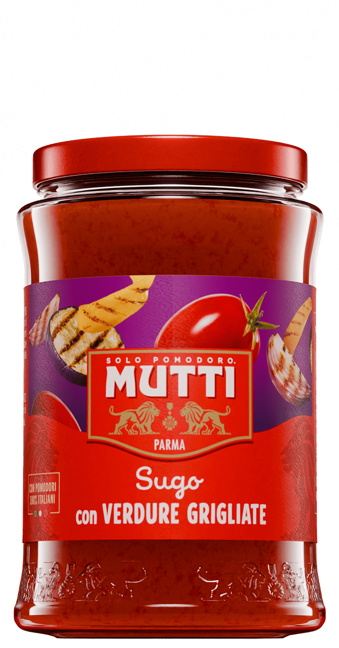Sugo con pomodoro datterino e verdure grigliate