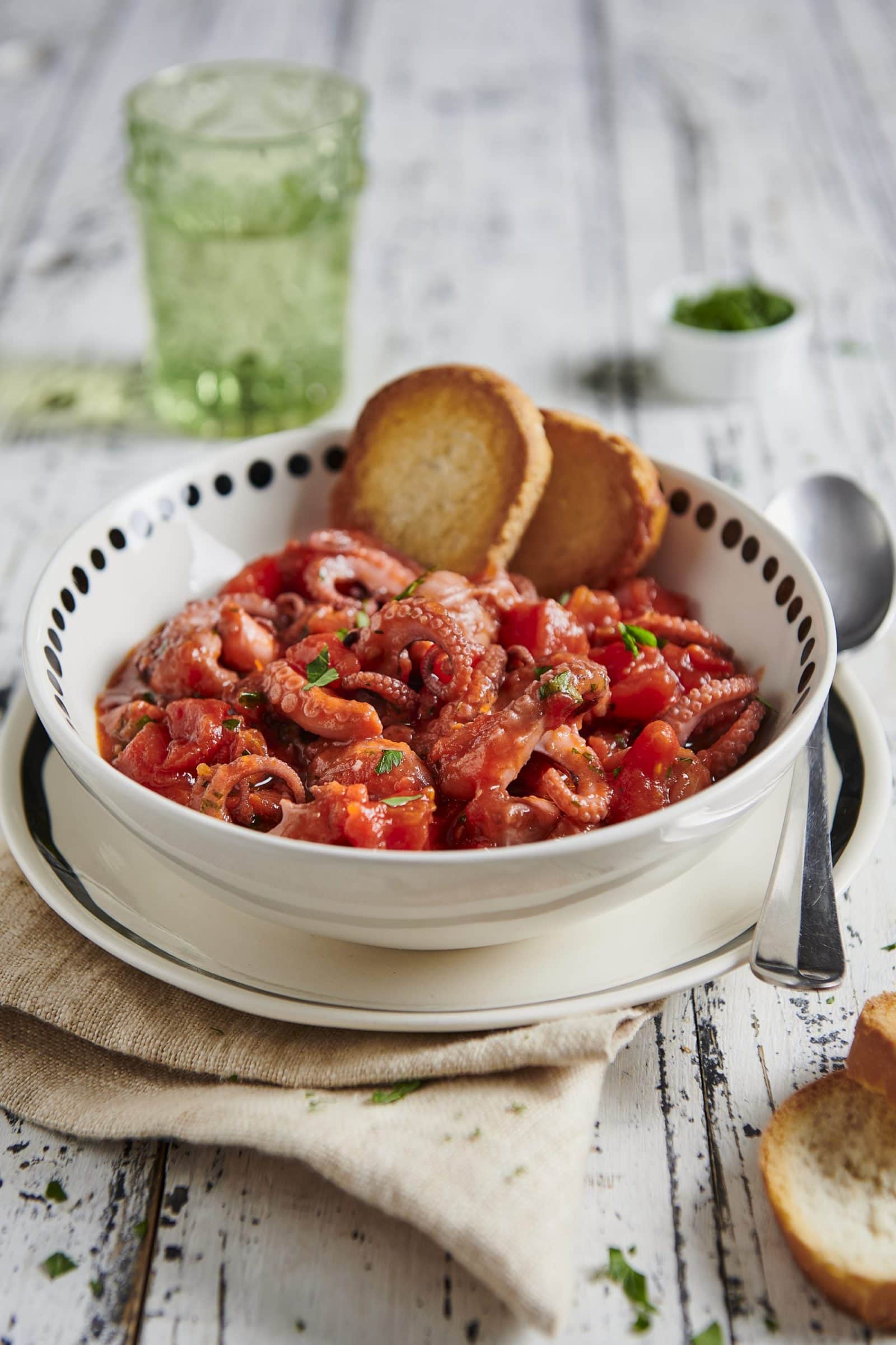 Moscardini piccanti al pomodoro