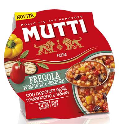 Fregola con pomodoro e verdure