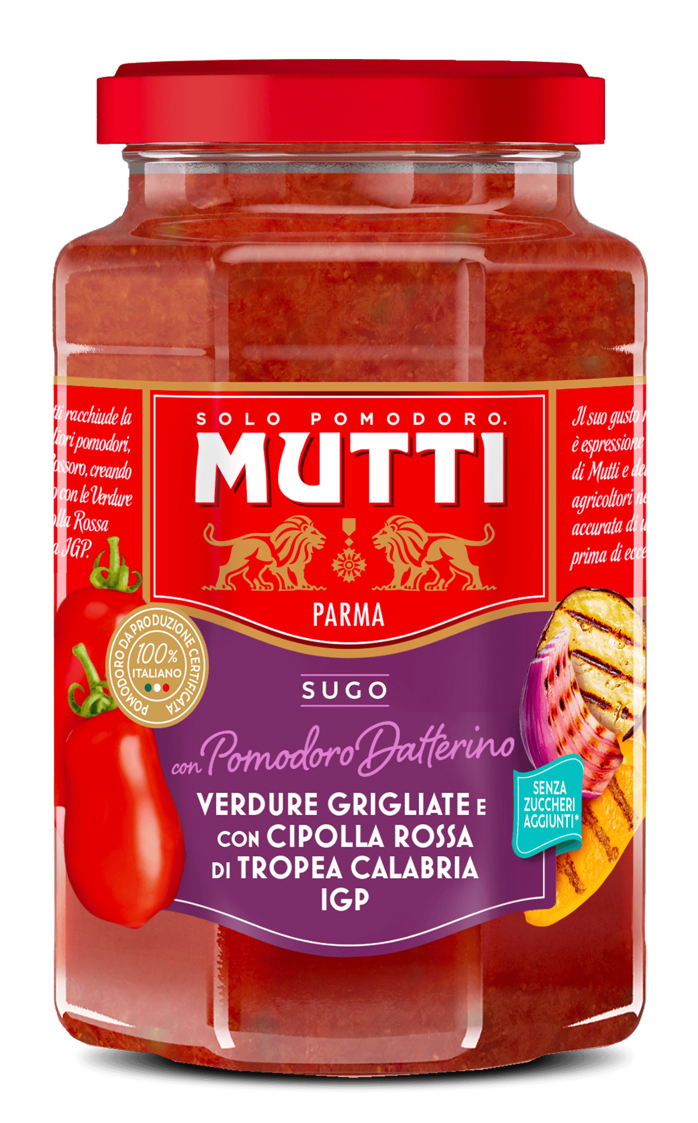 Sugo con pomodoro datterino e verdure grigliate