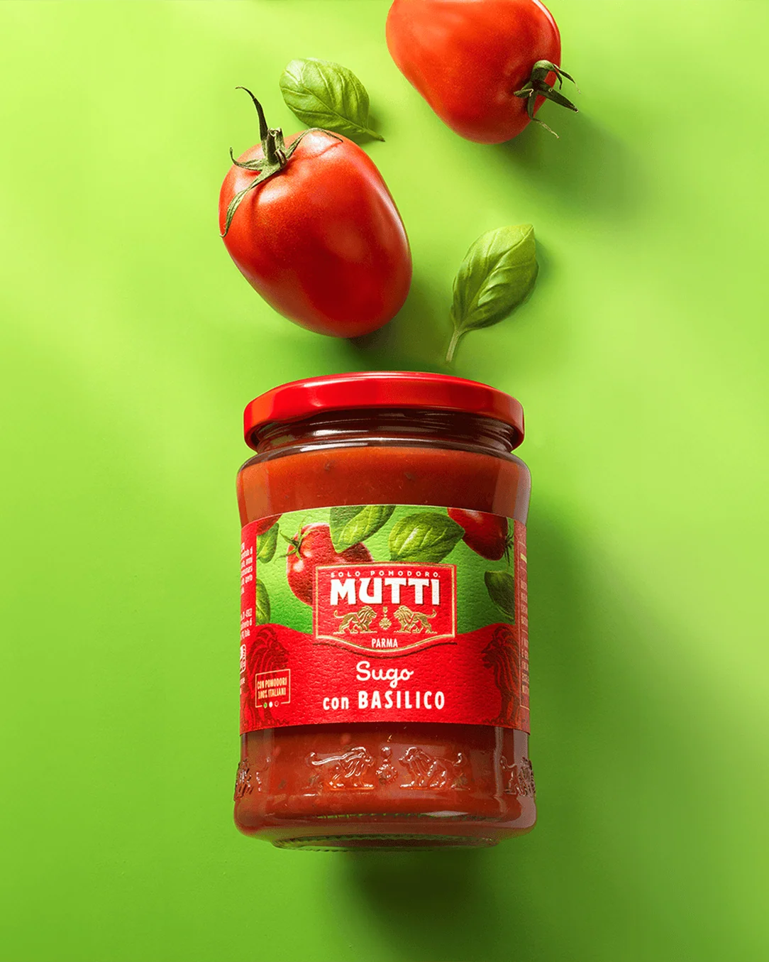 Sugo con basilico genovese DOP