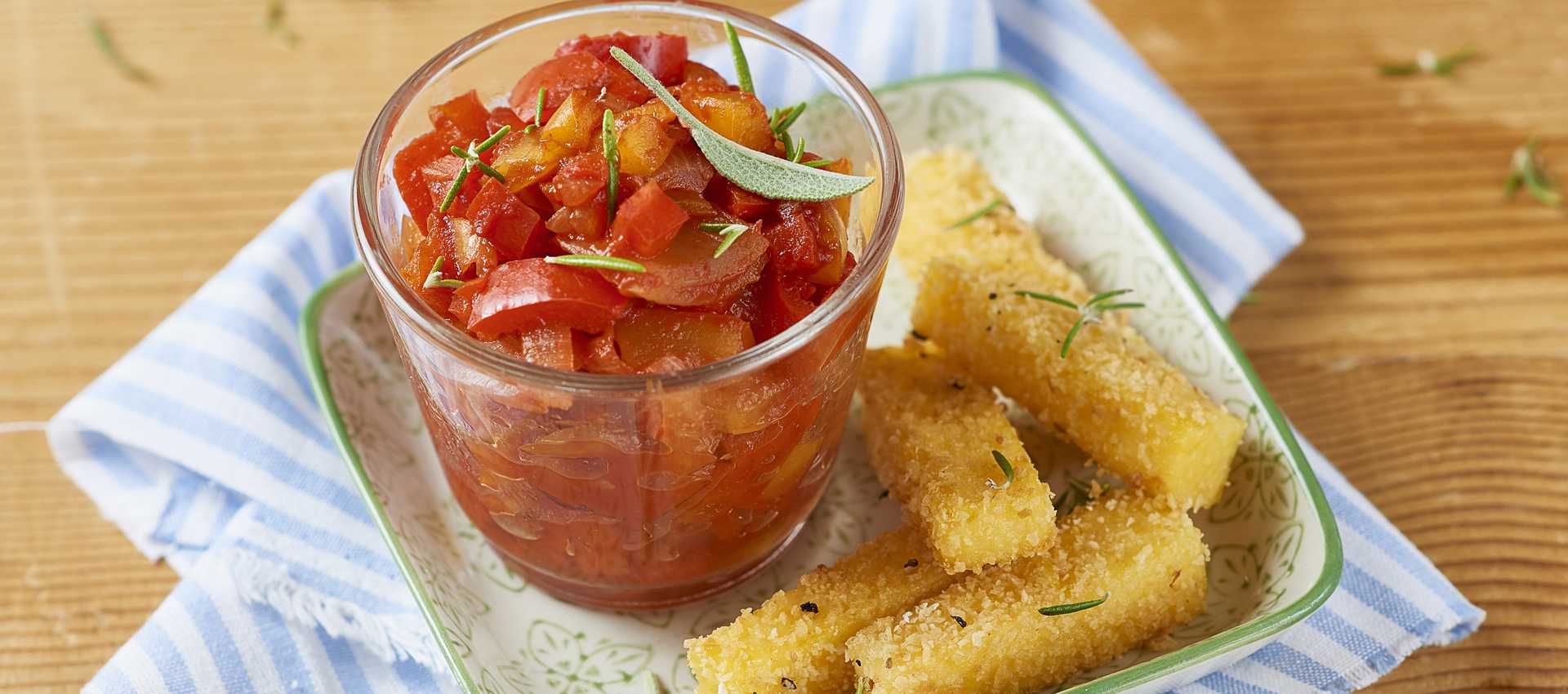 Paprika chutney polentan kera