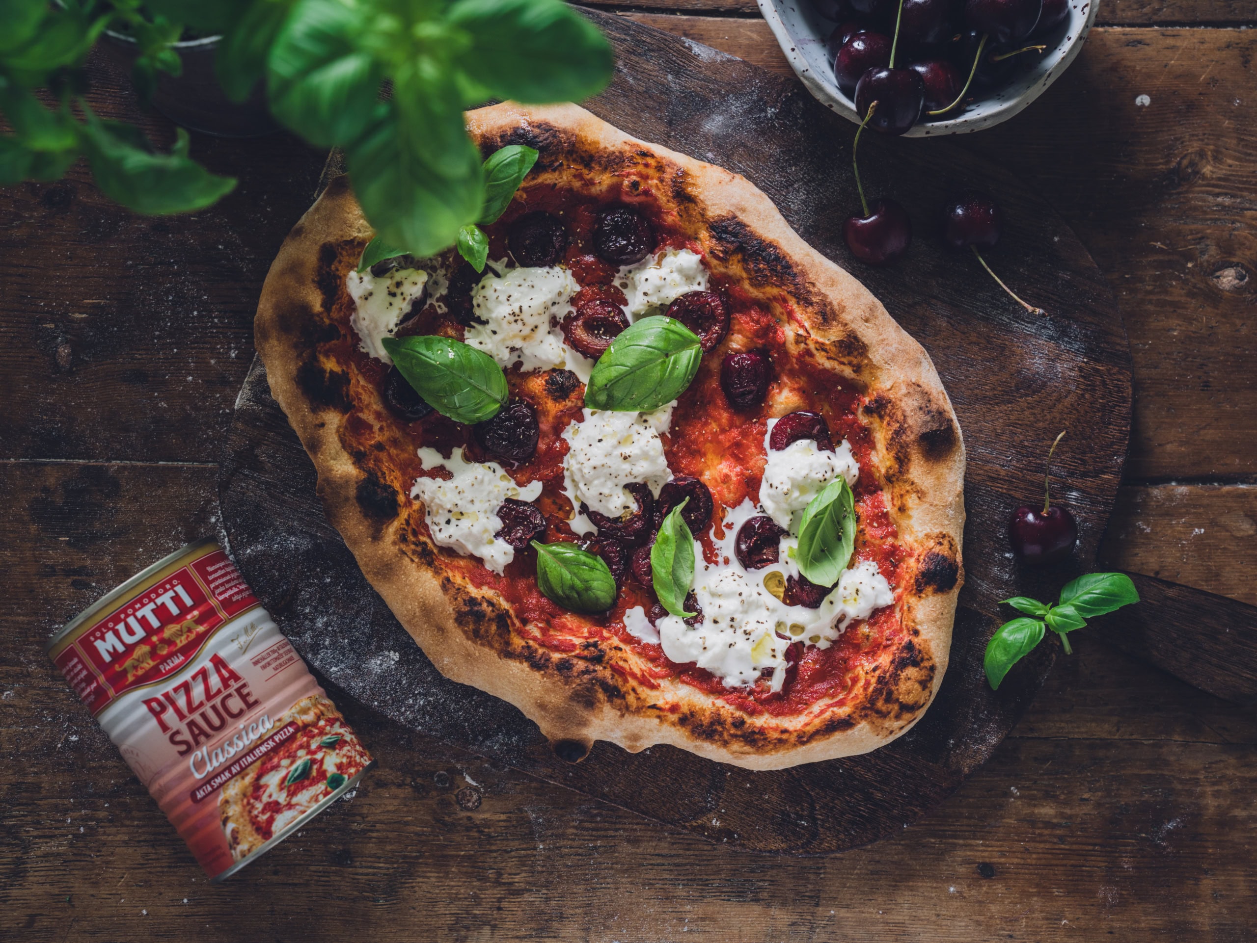 Kirsikkatomaattipizza