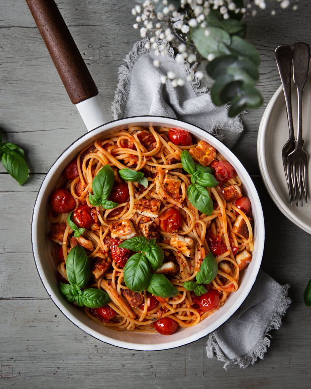 Halloumi pasta