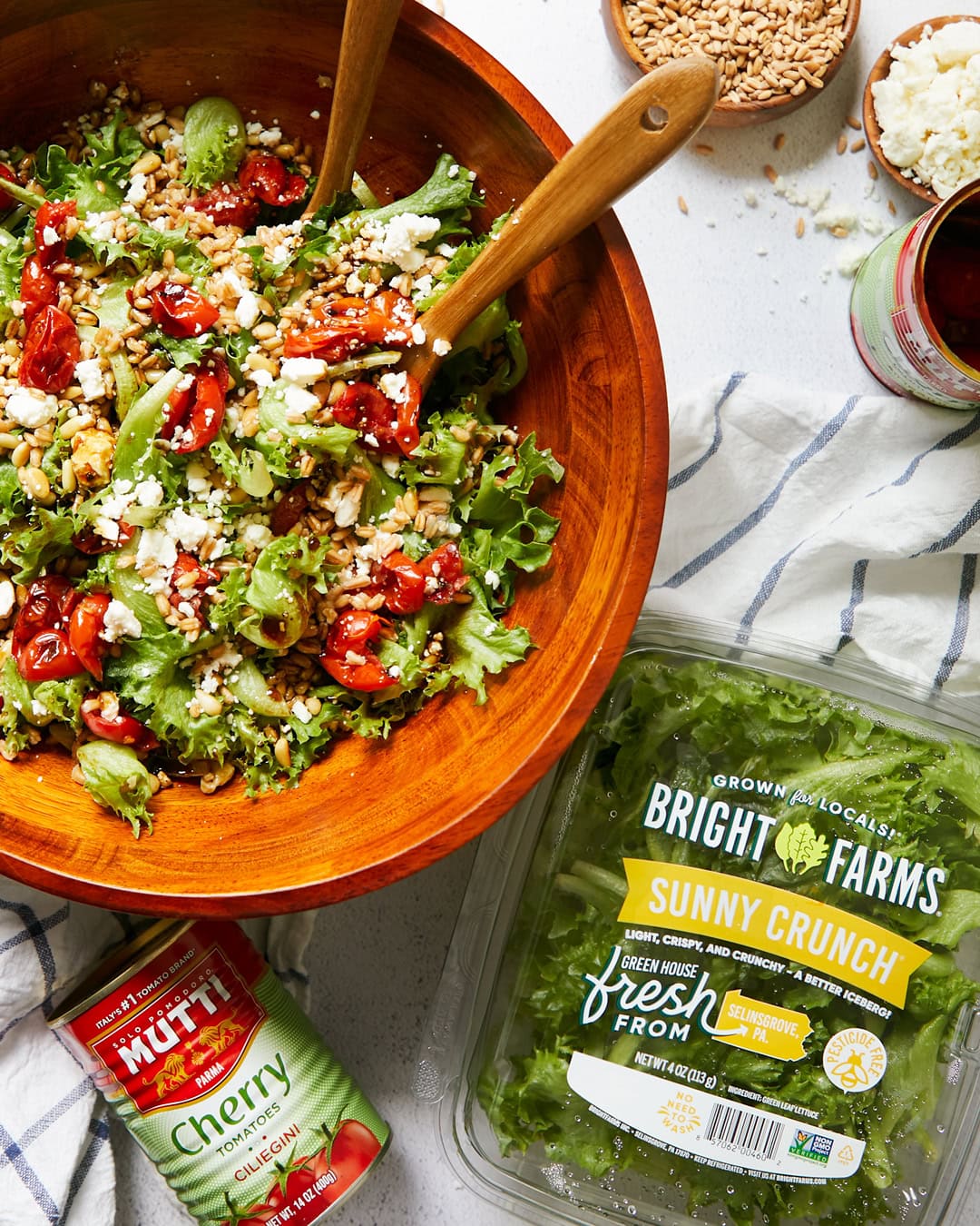 Roasted Tomato, Feta and Salad Bowl